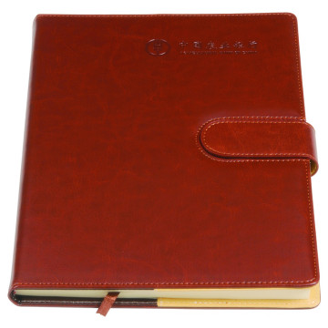 Hard Cover Logo Printed Custom Leather Notebook